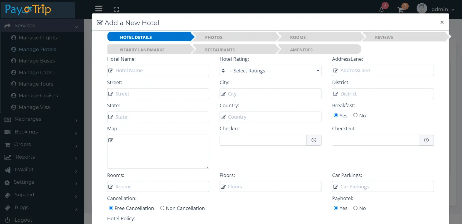 Travel Management System Source Code