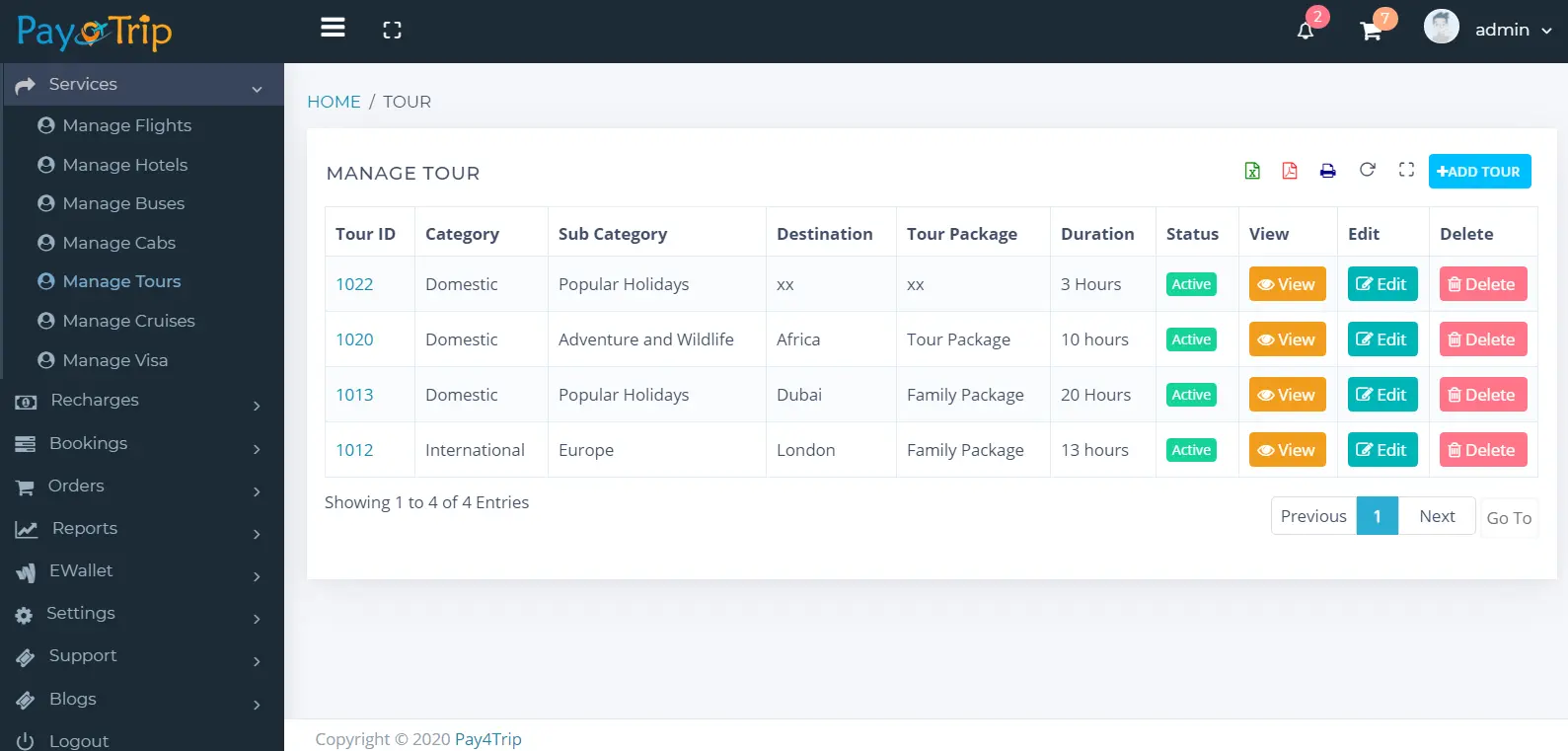 Travel Management System Source Code